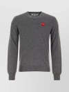 COMME DES GARÇONS PLAY CLASSIC RIBBED CREW NECK SWEATER