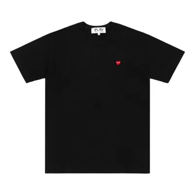 Comme Des Garçons Play Classic Tee With Mini Red Emblem Unisex