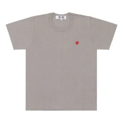 Comme Des Garçons Play Comme Des Garcons Play Coloured Small Emblem T-shirt 'grey'