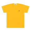 Comme Des Garçons Play Comme Des Garcons Play Coloured Small Emblem T-shirt 'yellow' In Orange