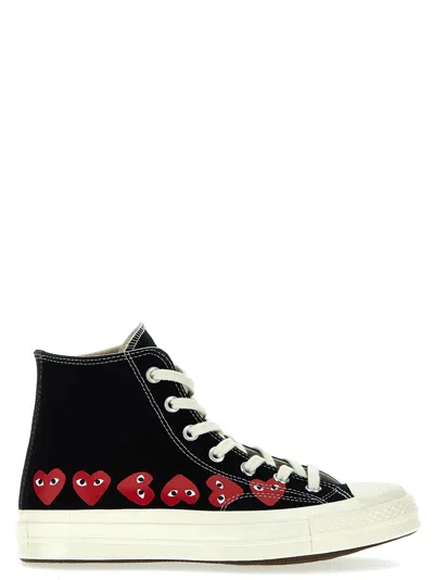 Comme Des Garçons Play X Converse Trainers In Black