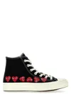 Comme Des Garçons Play Black Converse Edition Chuck 70 Multi Heart Sneakers