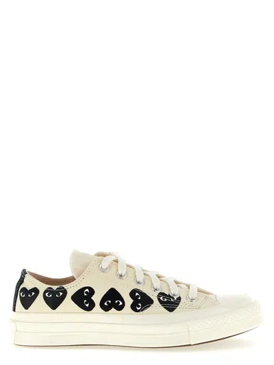 Comme Des Garçons Play X Converse Sneakers In Neutral