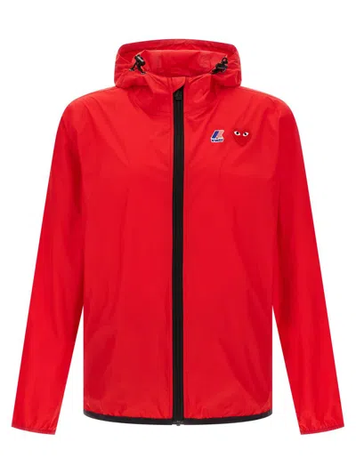 COMME DES GARÇONS PLAY COMME DES GARÇONS PLAY COMME DES GARÇONS PLAY X K-WAY JACKET