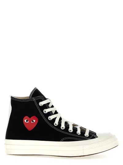 Comme Des Garçons Play Comme Des Garçons Trainers Play X Converse In Black