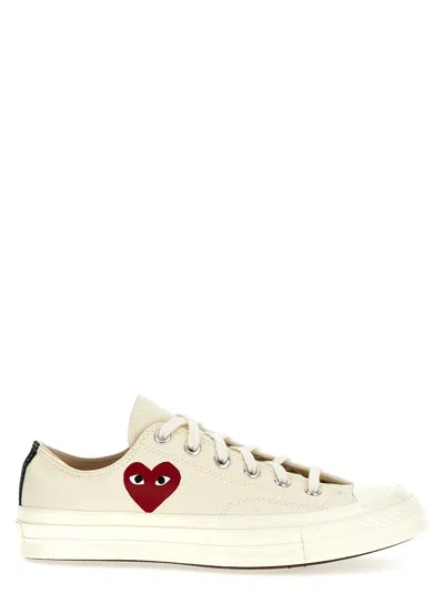 Comme Des Garçons Play Comme Des Garons Sneakers Play X Converse In White