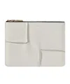 Comme Des Garçons Play Comme Des Garçons Wallet Cdg Reversed Hem Serie Zipped Wallet In White