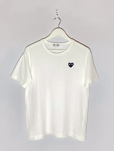 Pre-owned Comme Des Garçons Play  White T-shirt