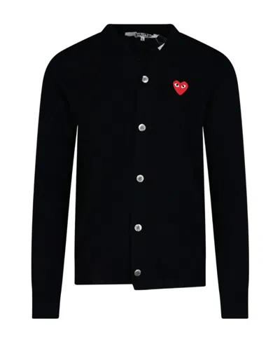 COMME DES GARÇONS PLAY COMME DES GARÇONS PLAY BUTTONED LONG-SLEEVED CARDIGAN