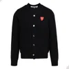 Comme Des Garçons Play Biscuit Wool Cardigan Nd Comme Des Garcons Play Uomo M In Black