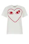 Comme Des Garçons Play T-shirt-xs Nd Comme Des Garcons Play Female In White