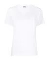 Comme Des Garçons Play Logo Patch Crewneck T-shirt In White