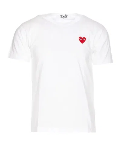 COMME DES GARÇONS PLAY COMME DES GARÇONS PLAY LOGO PATCH CREWNECK T-SHIRT
