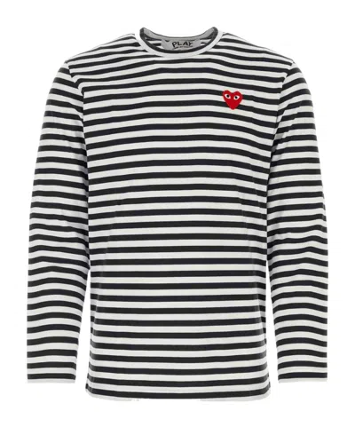 COMME DES GARÇONS PLAY COMME DES GARÇONS PLAY STRIPED LONG-SLEEVE T-SHIRT