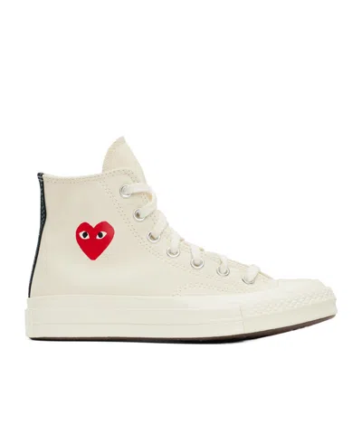 Comme Des Garçons Play X Convers Chuck 70 Og Single Heart High-top Skate Shoes In White