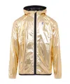 Comme Des Garçons Play K-way Jacket With Hood And Shiny Finish In Nude