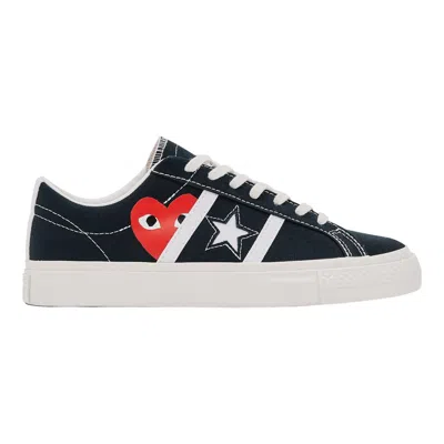 Comme Des Garcons Play Converse Cdg Play One Star Academy Pro In Blue