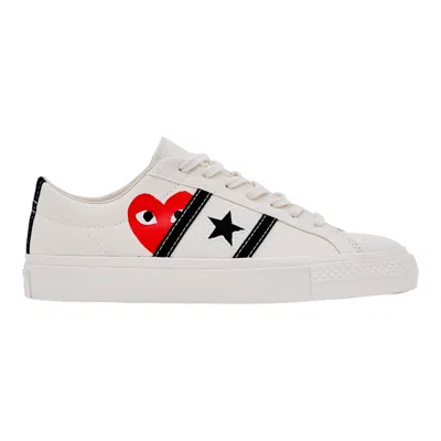 Comme Des Garcons Play Converse Cdg Play One Star Academy Pro In Neutral