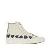 Comme Des Garcons Play Converse Chuck In White