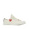Comme Des Garcons Play Converse Chuck 70 Cdg Low-top Sneakers In White