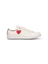 Comme Des Garçons Play Converse Chuck 70 Low Sneakers In White