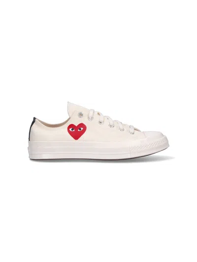Comme Des Garçons Play Converse Chuck 70 Low Sneakers In Sand