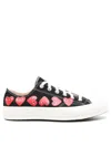 Comme Des Garcons Play Converse Sneaker With Logo In Black