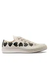 Comme Des Garcons Play Converse "chuck 70 Multi Hearts" Sneaker In Neutral