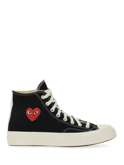 Comme Des Garcons Play Converse Classic Logo Sneakers For All Seasons In Black