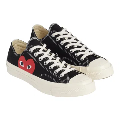 Comme Des Garcons Play Converse Converse Big Heart Low Top In Black
