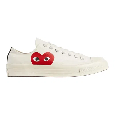 Comme Des Garcons Play Converse Converse Big Heart Low Top In White