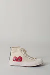 Comme Des Garcons Play Converse Converse Cdg Play High In White