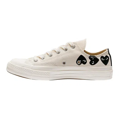 Comme Des Garcons Play Converse Converse Multi Black Heart Low Top In Neutral