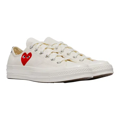 Comme Des Garcons Play Converse Converse Small Red Heart Low Top Sneakers In Neutral