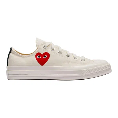 Comme Des Garcons Play Converse Converse Small Red Heart Low Top Sneakers In Neutral
