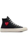 Comme Des Garcons Play Converse Sneaker With Logo In Black