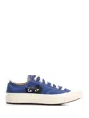 Comme Des Garçons Play Blue Converse Edition Half Heart Chuck 70 Low Sneakers