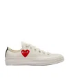 Comme Des Garçons Play Off-white Converse Edition Half Heart Chuck 70 Low Sneakers In White