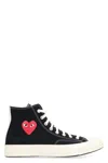 Comme Des Garçons Play X Converse Chuck 70 Multi Heart Sneakers In Black
