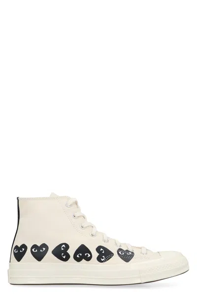 COMME DES GARÇONS PLAY CONVERSE X COMME DES GARÇONS PLAY - CHUCK 70 HIGH-TOP SNEAKERS
