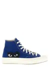 Comme Des Garçons Play Play Converse Cotton High Sneakers In Blue