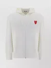Comme Des Garçons Play Heart-patch Zipped Hoodie