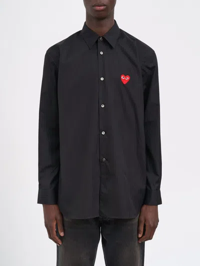 Comme Des Garçons Play Cotton Shirt With Logo