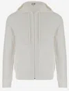 Comme Des Garçons Play Cotton Sweatshirt With Logo In White