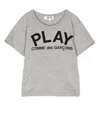 Comme Des Garçons Play Cotton T-shirt In 灰色