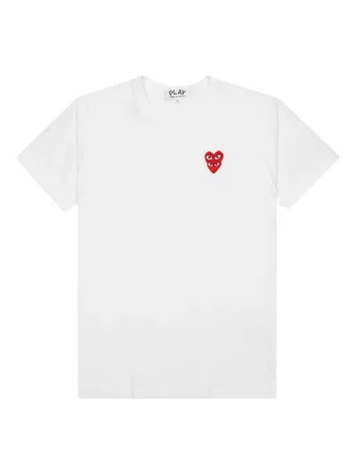 Comme Des Garçons Play Cotton T-shirt In White