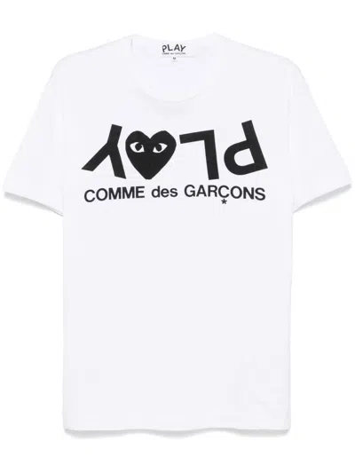 Comme Des Garçons Play Cotton T-shirt In White