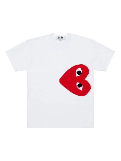 Comme Des Garçons Play Cotton T-shirt In White