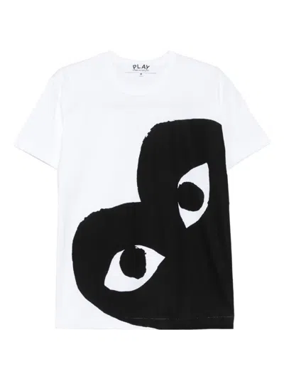 Comme Des Garçons Play Cotton T-shirt In White