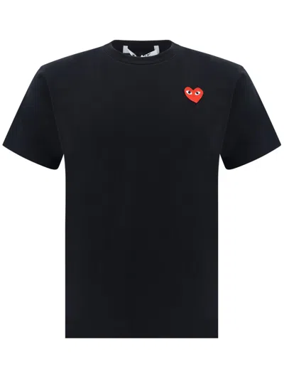 Comme Des Garçons Play Cotton T-shirt In Black